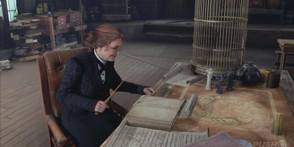 professor weasley hogwarts legacy game screenshot