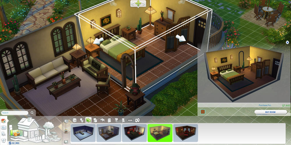 Sims 4 game screen